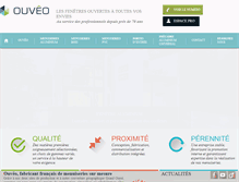 Tablet Screenshot of ouveo-menuiseries.fr